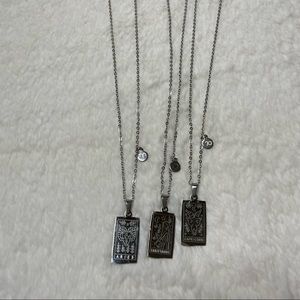 Aries, Sagittarius, Capricorn_ Rectangle Shape (Sign and Symbols)_Silver Color